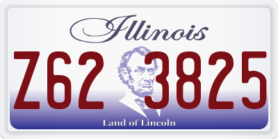 IL license plate Z623825