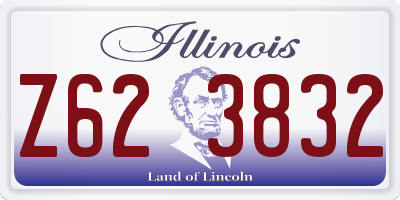 IL license plate Z623832
