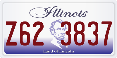 IL license plate Z623837
