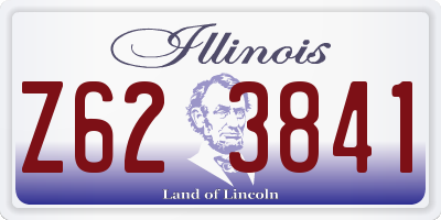 IL license plate Z623841