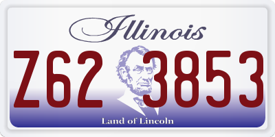 IL license plate Z623853