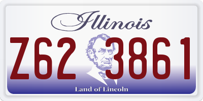 IL license plate Z623861