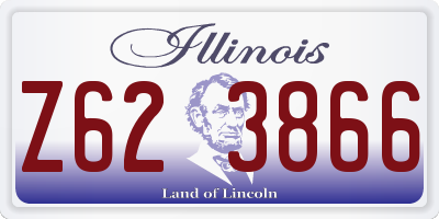 IL license plate Z623866