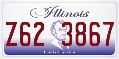 IL license plate Z623867