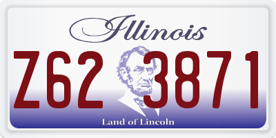 IL license plate Z623871