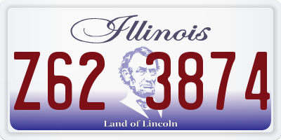IL license plate Z623874