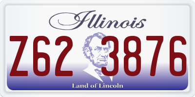 IL license plate Z623876