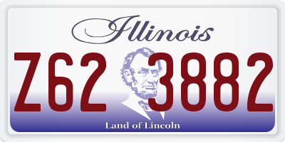 IL license plate Z623882