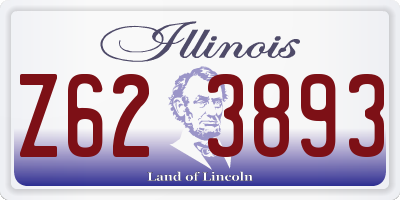 IL license plate Z623893