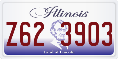 IL license plate Z623903
