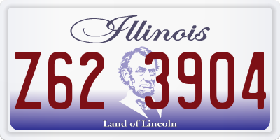 IL license plate Z623904