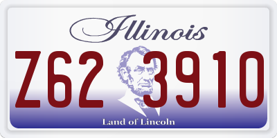 IL license plate Z623910