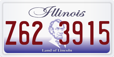 IL license plate Z623915