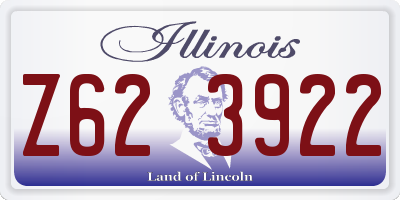 IL license plate Z623922