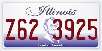 IL license plate Z623925