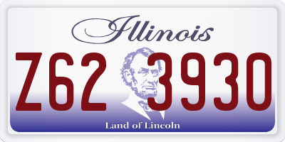 IL license plate Z623930