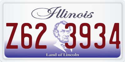 IL license plate Z623934