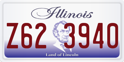 IL license plate Z623940