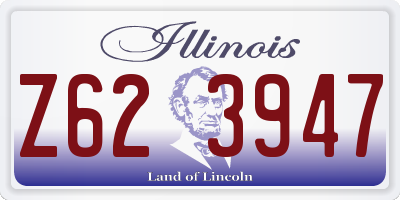 IL license plate Z623947