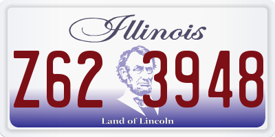 IL license plate Z623948