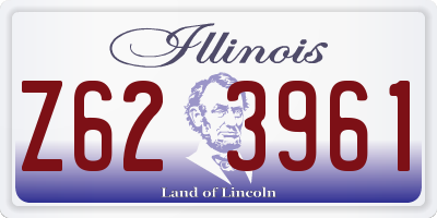 IL license plate Z623961