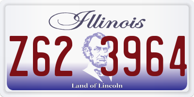 IL license plate Z623964