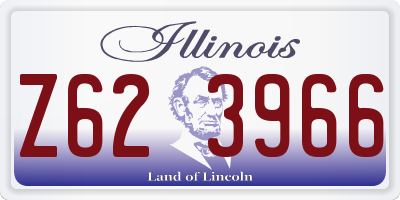 IL license plate Z623966