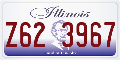 IL license plate Z623967