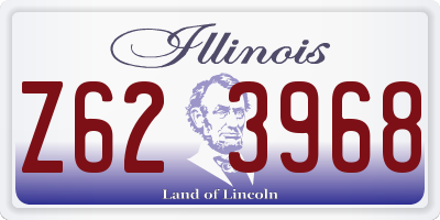 IL license plate Z623968