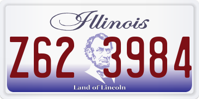 IL license plate Z623984