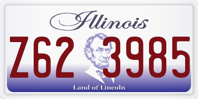 IL license plate Z623985