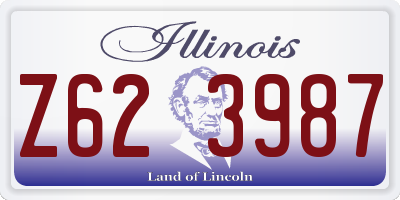 IL license plate Z623987