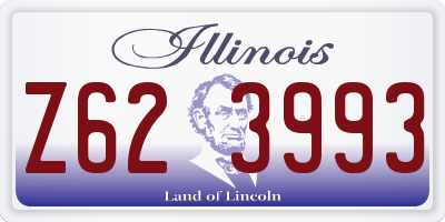 IL license plate Z623993