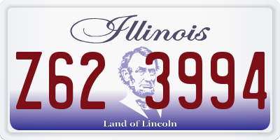 IL license plate Z623994