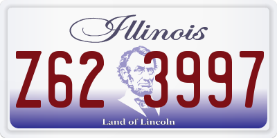 IL license plate Z623997