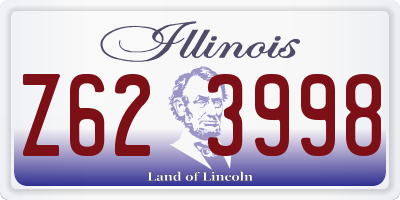 IL license plate Z623998