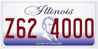 IL license plate Z624000