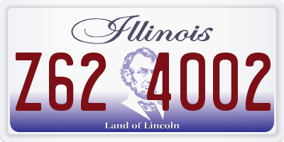 IL license plate Z624002