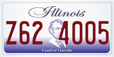 IL license plate Z624005