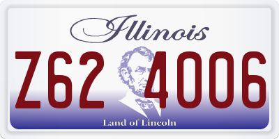 IL license plate Z624006
