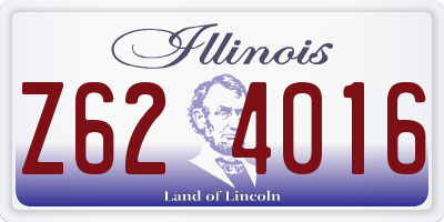 IL license plate Z624016