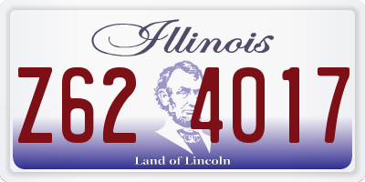 IL license plate Z624017