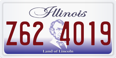 IL license plate Z624019