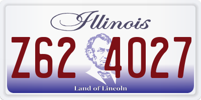 IL license plate Z624027