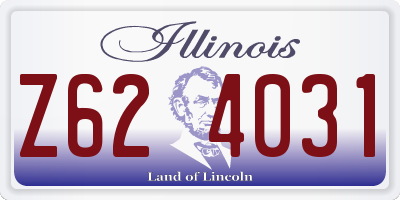 IL license plate Z624031