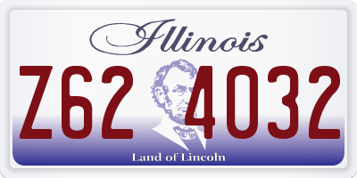 IL license plate Z624032