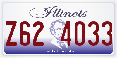 IL license plate Z624033