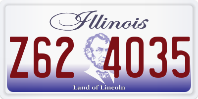 IL license plate Z624035