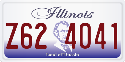 IL license plate Z624041
