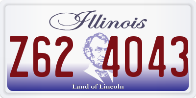 IL license plate Z624043